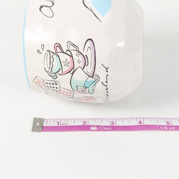 Disney Alice in Wonderland & Mad Hatter Double-Sided Coffee Mug Cup 4" Tall NEW - Picture 5 of 5